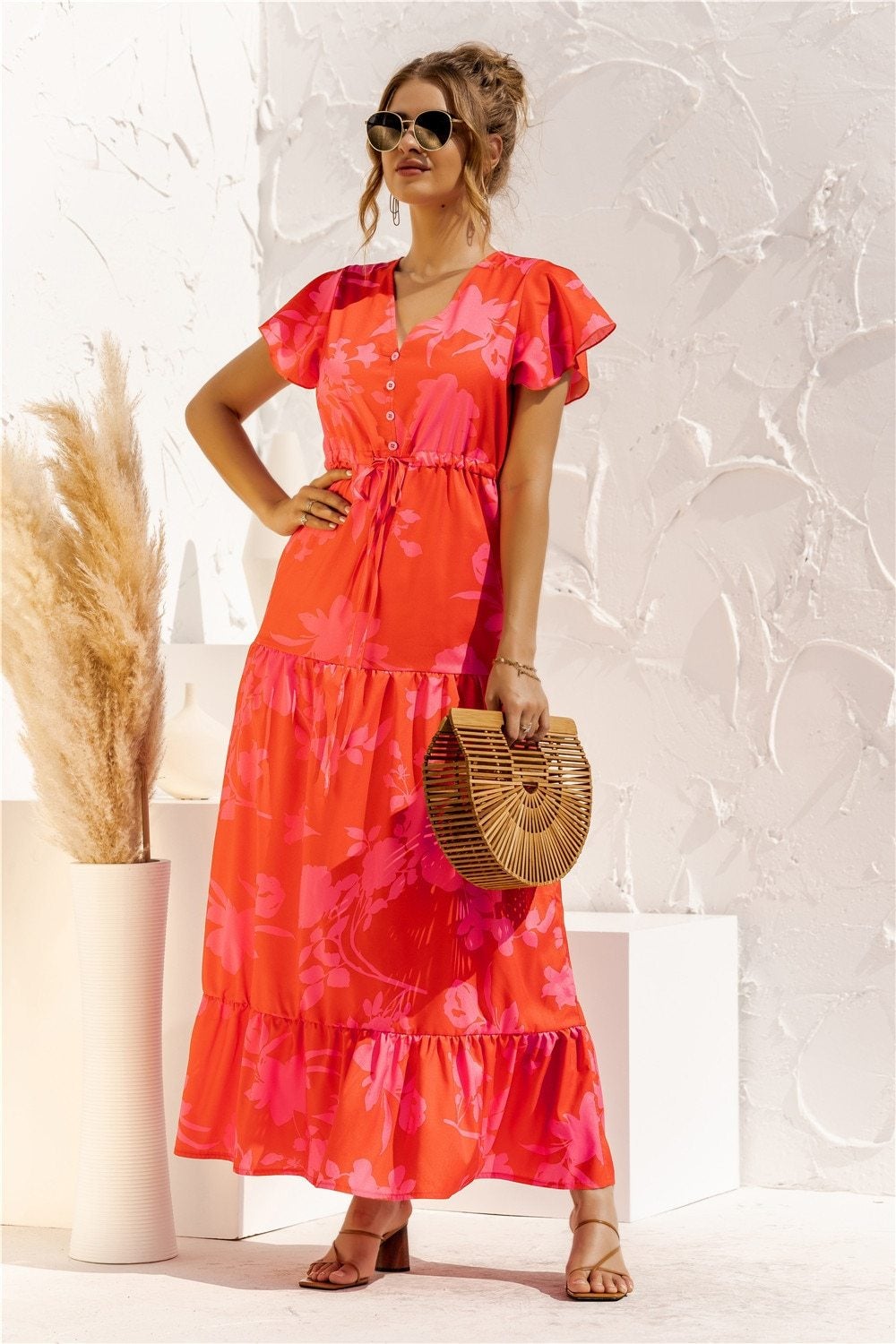 CD | "Kailani" Rochie maxi elegantă de designer