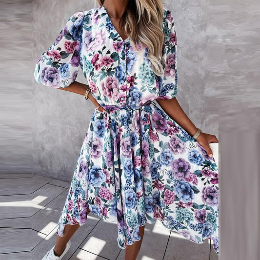CD | "Fiorela" rochie de designer din sifon