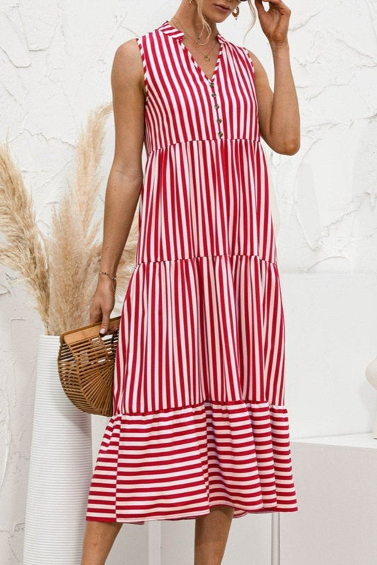 CD | "Nedda" Rochie de designer cu dungi