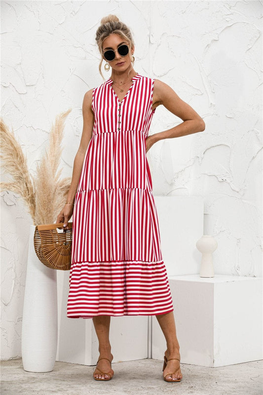 CD | "Nedda" Rochie de designer cu dungi