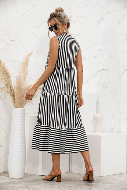 CD | "Nedda" Rochie de designer cu dungi