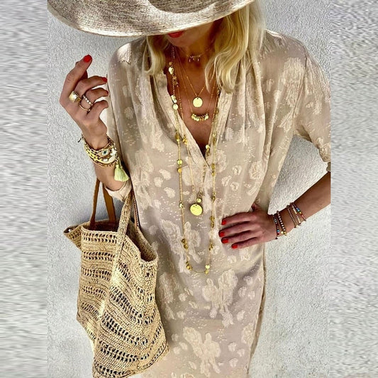 CD | "Mariam" Rochie elegantă cu imprimeu