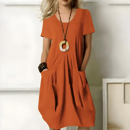 CD - Rochie elegantă cu talie drapată